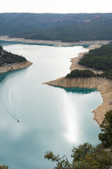 Aerial view of amazing Congost de Mont-rebei , Spain, Europe