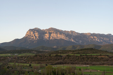 Pyrenees mountains view from Ainsa
