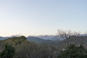 Pyrenees mountains view from Ainsa