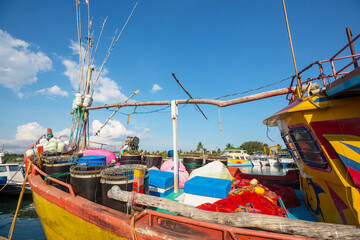 Fototapeta na wymiar Boat on Sri Lanka