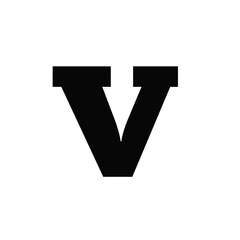 Luxury font character V. Png transparency