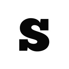 Luxury font character S . Png transparency