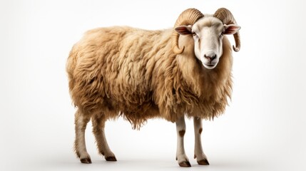 Sheep isolated on a white background