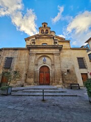 Fototapeta na wymiar Church of the Virgin of Angustias in Alcala la Real