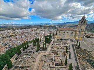 View of Alcala La Real from the Mota Castle. - 687498740