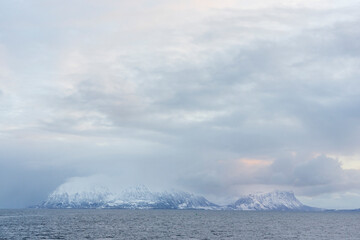 Winterscape from Andøy in Vesterålen, Nordland, Norway