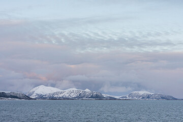 Winterscape from Andøy in Vesterålen, Nordland, Norway