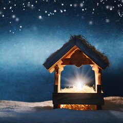 Birth of Jesus Christ. Nativity Scene