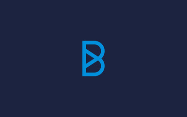 Letter b play logo icon design vector design template inspiration