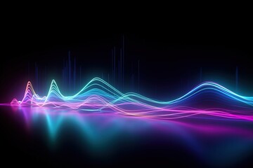 Fototapeta premium Cyber Motion Pink Blue Neon Fantasy Speeding Lights Abstract DataTransfer