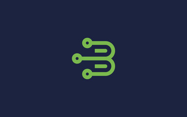 Letter b technology logo icon design vector design template inspiration © Dar Wan 