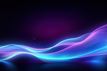 Cyber Motion Pink Blue Neon Fantasy Speeding Lights Abstract DataTransfer