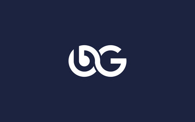 bg or gb logo icon design Vector design template inspiration - obrazy, fototapety, plakaty