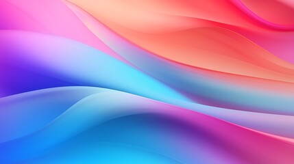 Obraz premium Blurred colored abstract background. Smooth transitions of iridescent colors. Colorful gradient. Rainbow backdrop. : Generative AI