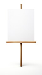 Protest Sign with Copy Space Isolated on White Background. : Generative AI