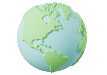 3D Planet Earth Global Warming and Climate Change Concept. Realistic 3D design of cartoon minimal style on isolated pastel pink background. 3D render illustration.