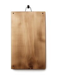 Wooden sign isolated on white. : Generative AI