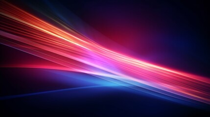 Fototapeta na wymiar Neon blur glow. Color light overlay. Disco illumination. Defocused blue pink red ultraviolet radiance soft texture on dark black abstract empty space background. : Generative AI