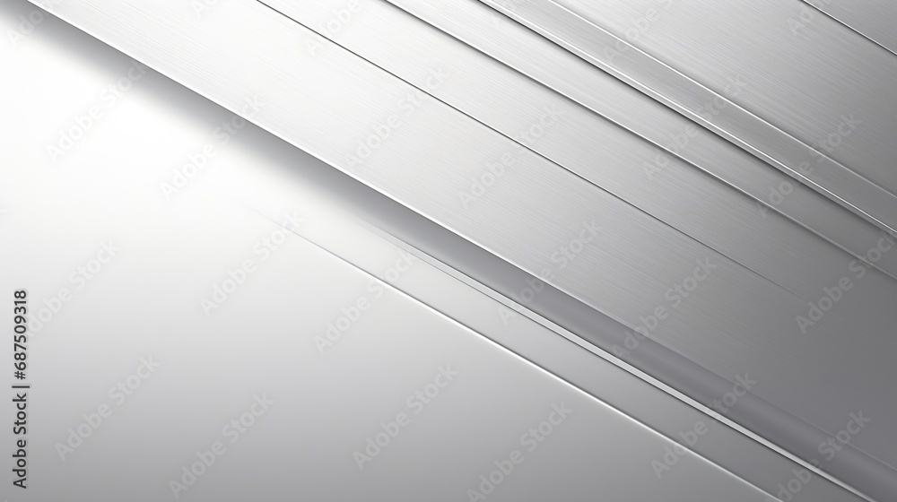 Poster abstract white and silver are light pattern gray with the gradient is the with floor wall metal texture soft tech diagonal background black dark clean modern : Generative AI