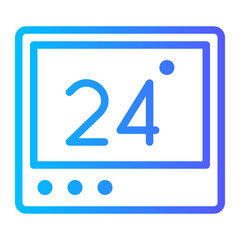 thermostat gradient icon