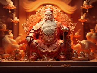 A Blessing From Caishen, God of Wealth: Chinese New Year's Worship for Prosperity and Wealth
