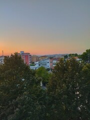 Obraz premium Tramonto Pescara nord-ovest