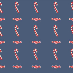 Candies hand drawn seamless pattern