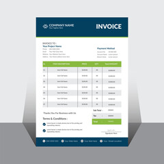 Vector creative modern invoice business template