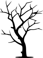 Obraz premium Tree branch slihouette