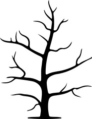 Tree branch slihouette