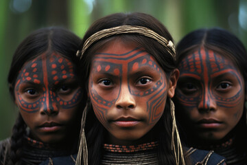 Women of the Amazon tribe