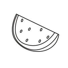 Watermelon line icon vector symbol