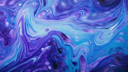 An epoxy wall texture resembling a cosmic swirl, with deep purples and blues creating a captivating celestial pattern.