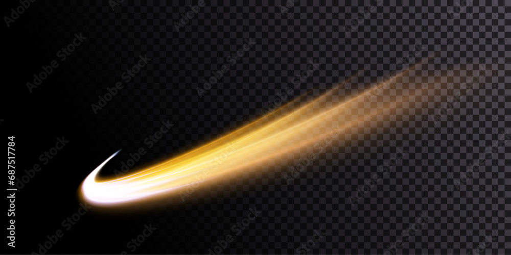 Poster light effect of high speed curved light beams. technology of light movement of light energy. banner 