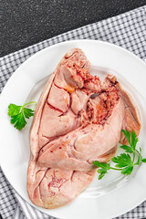 raw fish caviar fish entrails edible seafood fresh delicious healthy eating cooking appetizer meal food snack on the table copy space food background