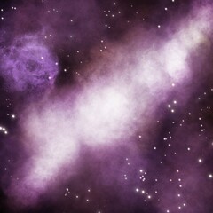 nebula and shining stars, galaxy background 