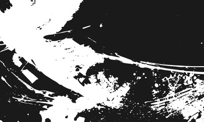 Grunge black texture. Vector background...