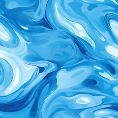 Interesting background of blue thick water-like liquid, seamless pattern, ai generative