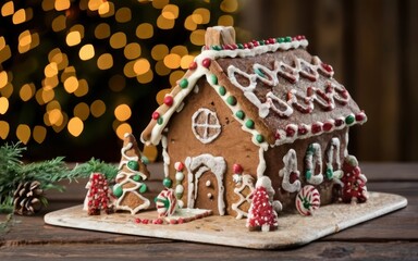 Fashion a Christmas day bread house for a delightful holiday tradition