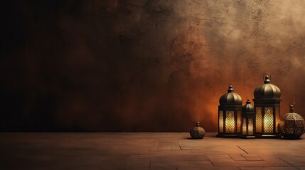 Ramadan lanterns illuminate arabian nights with history. - obrazy, fototapety, plakaty