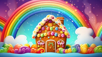 Generative AI, Gingerbread, Jellys, Christmas, Colorful, Vibrant, Festive, Holiday, Sweet, Treat, Cookies, Candies, Decorations, Seasonal, Edible, Delicious, Traditional