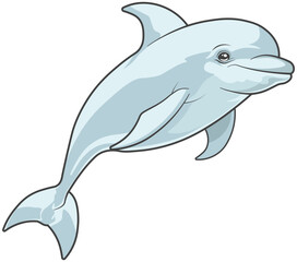 dolphin drawing without background
