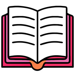 open book vector illustration