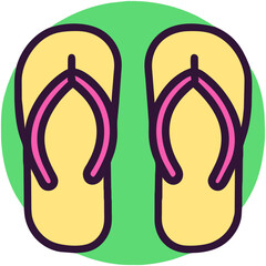 flip flops vector illustration