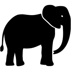 elephant silhouette vector