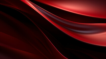The red pattern with shiny curves mixed with black looks dark and magical.