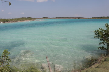 beautiful colour from the laguna de Bacalar, Mexico - Quintana Roo