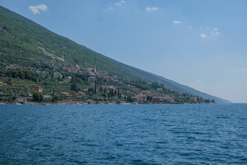 Beautiful landscape in an evening mood by the water in the sunshine. Whether sea, lake or river, water is one of the most beautiful elements of nature. Glistening in the sun, it makes every holiday ev