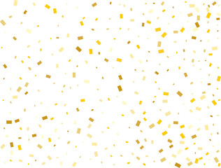 Modern Gold Rectangular Confetti