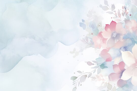 Delicate Watercolor Wallpaper Background with Soft Pastel Tones